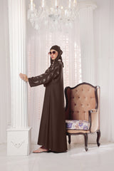 Brown Leaf Abaya