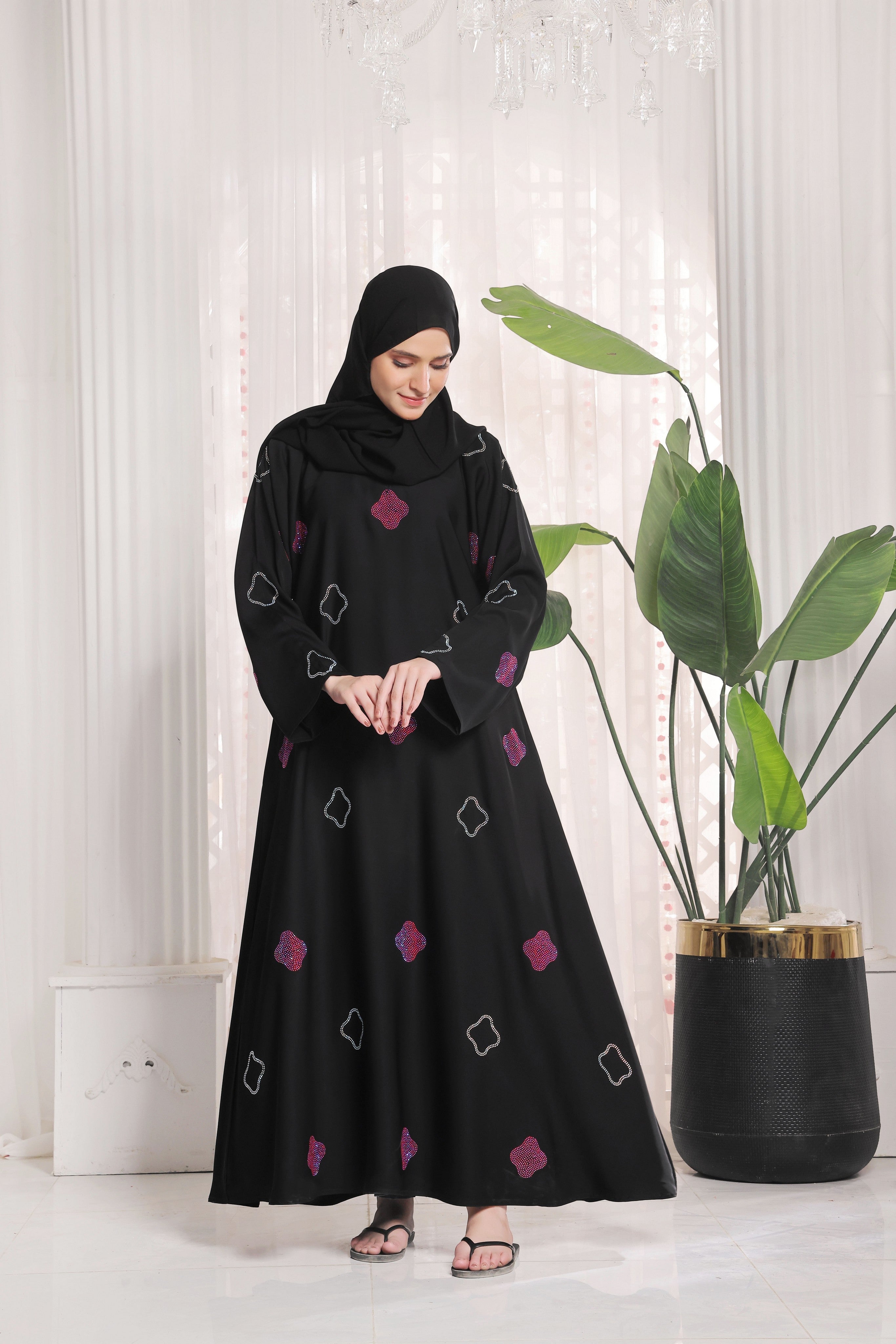 Muneeza Black Abaya