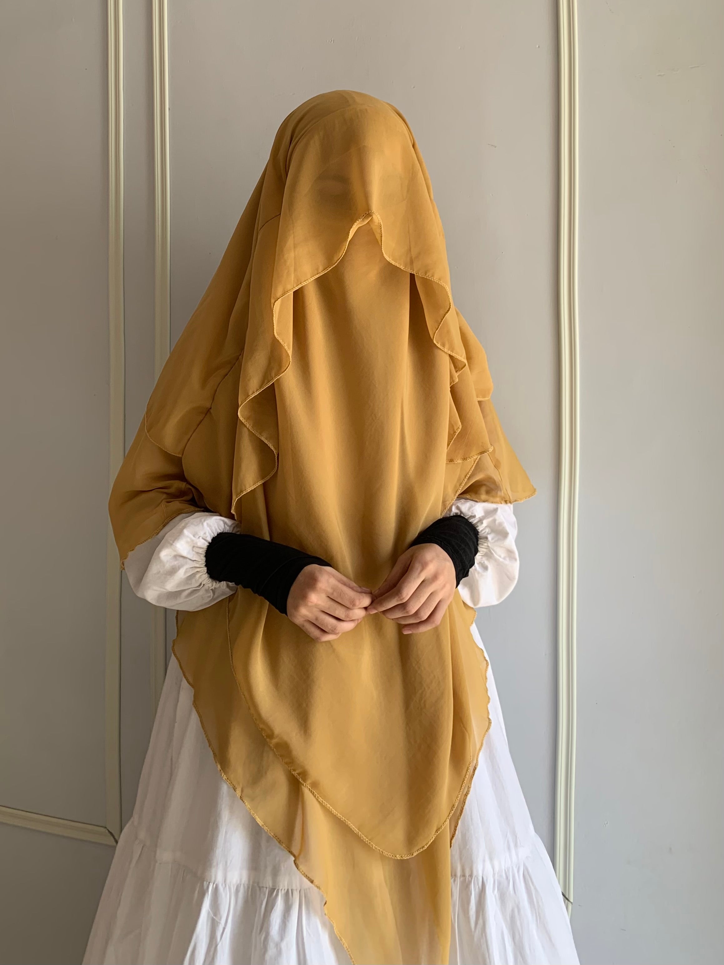 Princess Khimar mustard