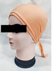 Tie back hijab cap Light Orange