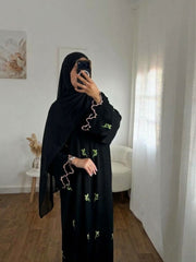 Emerald premium Embroidered Abaya