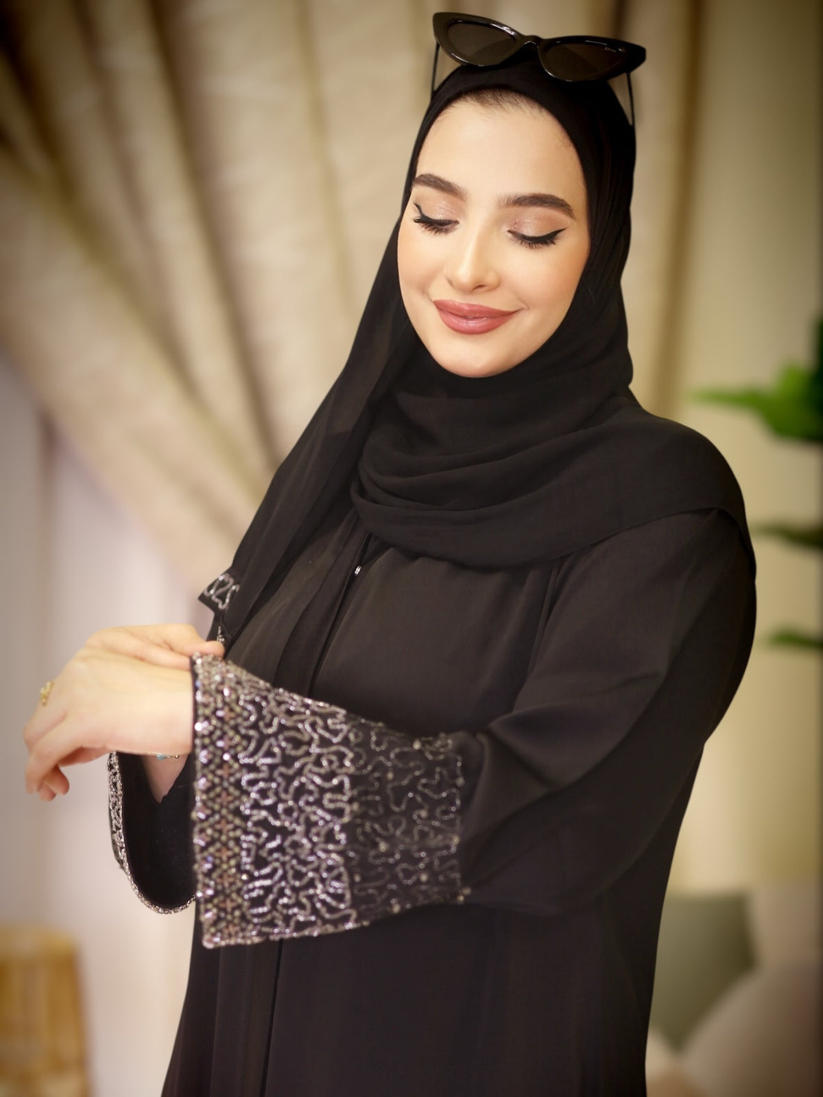 Zahra Elite Black Premium Abaya