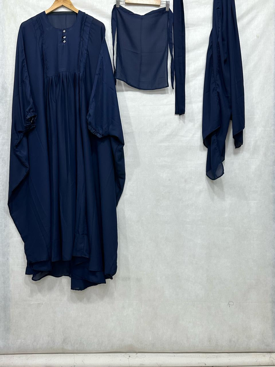 🌟 Aurora Closet’s 4-Piece Caftan Abaya Set (Navy Blue )  – Elegant and Versatile! 🌟 FREE SHIPPING NOW