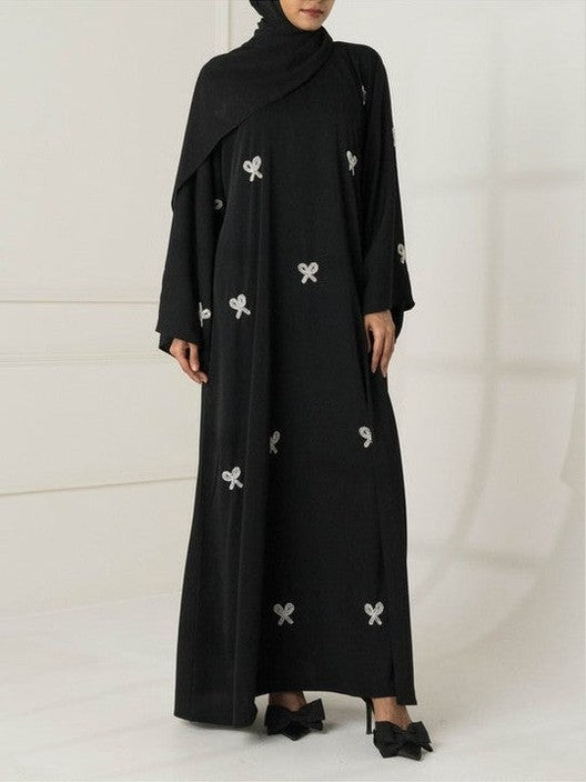 Trending HandWork Bow Abaya Premium Quality ( Limited Stock +  FREE SHIPPING NOW)