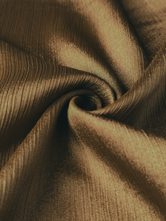 Crinkle Silk Hijabs - Cocoa