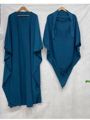 Khimar + Abaya Set Bright Blue