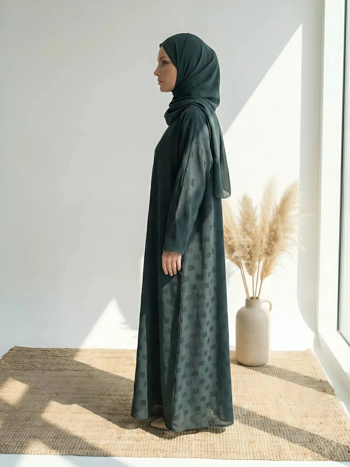 Allure Green Abaya