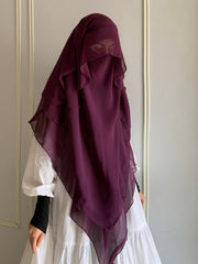 Princess Khimar Deep Purple