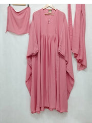 🌟 Aurora Closet’s 4-Piece Caftan Abaya Set (pink)  – Elegant and Versatile! 🌟 FREE SHIPPING NOW