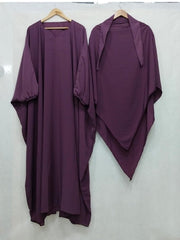 Khimar + Abaya Set Purple