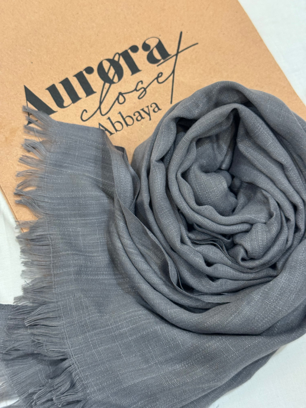 Turkish Lawn Hijab - Grey