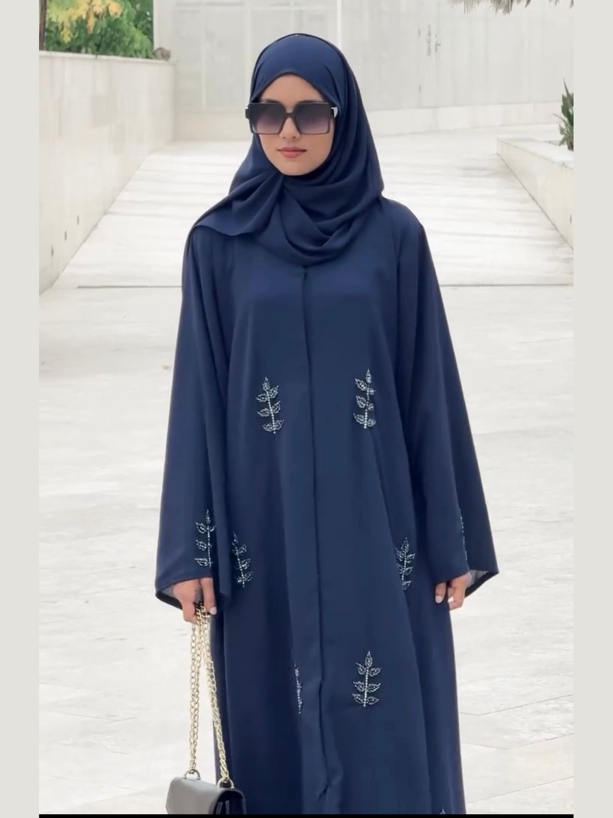 "Pre-Order Your Luxe Handwork Rafia blue Abaya: Exquisite Craftsmanship with 8-10 Day Delivery"  FREE SHIPPING NOW