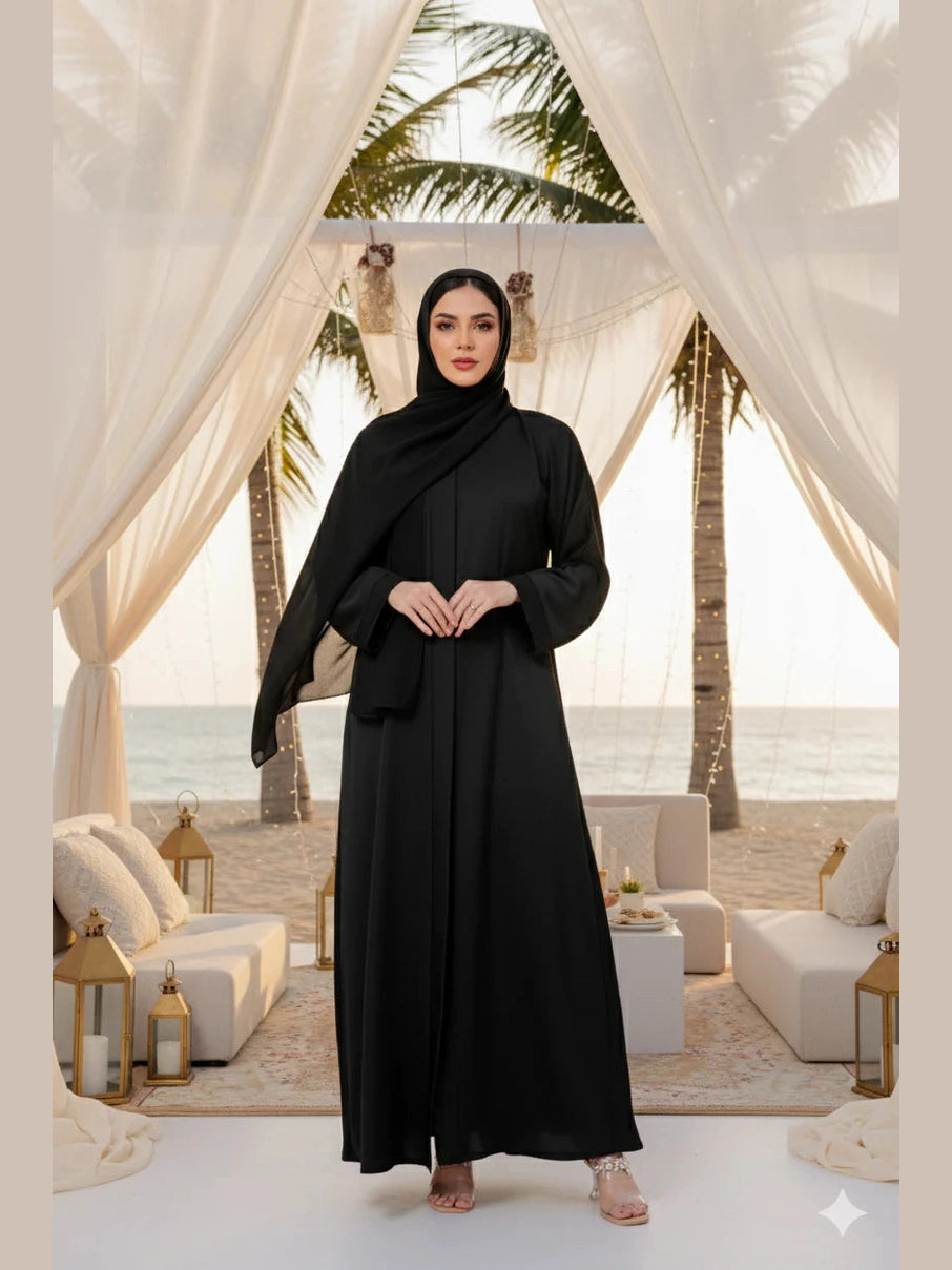 Sumaira Premium Black Abaya ( Limited Stock )