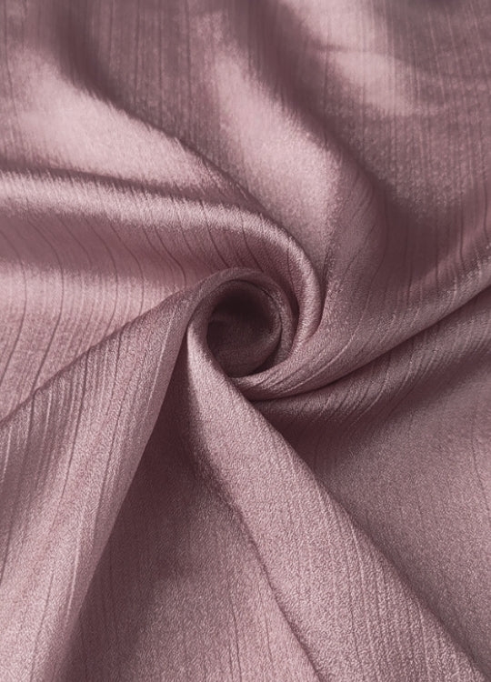 Crinkle Silk Hijabs - Silver Pink