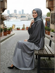 Elegance Grey Abaya