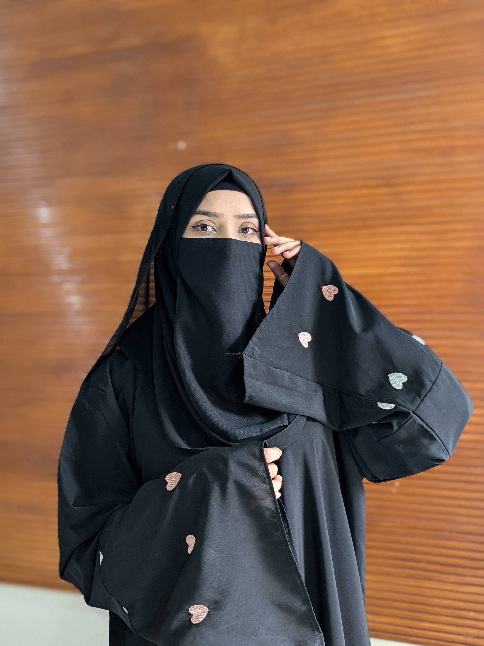 “Heart Sleeves Abaya by Aurora”