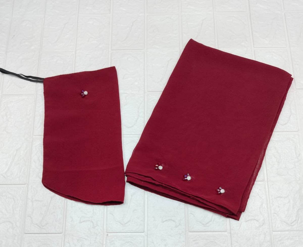 Handwork Hijab niqab set