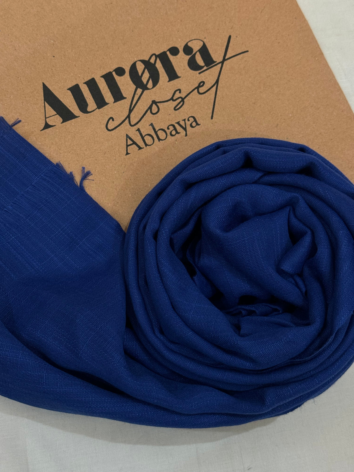 Turkish Lawn Hijab - Navy Blue