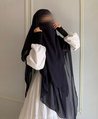 Princess Khimar Navy Blue