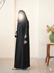 Royal Sage Black Premium Abaya