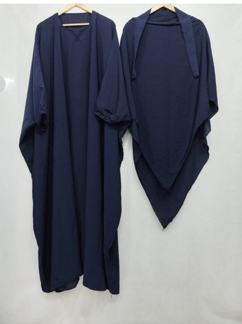 Khimar + Abaya Set Navy Blue