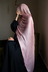 Pink Organza Silk Hijab