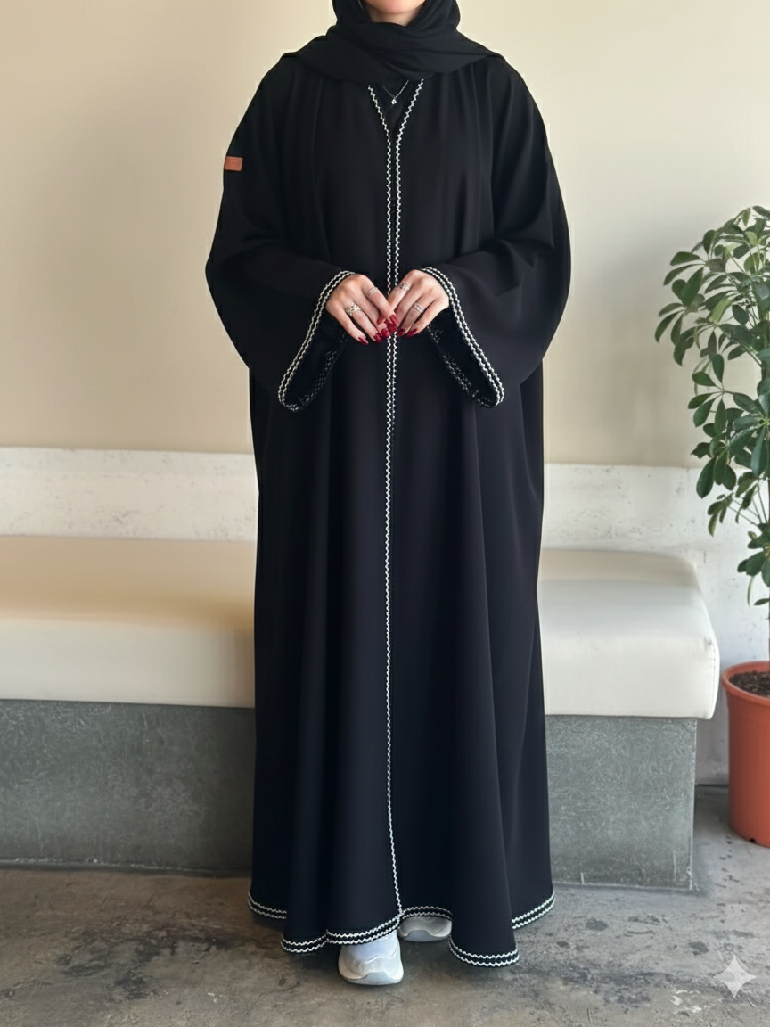 Premium Luxury Khizra Flared Abaya Front Open Style (TODAY 70% OFF)