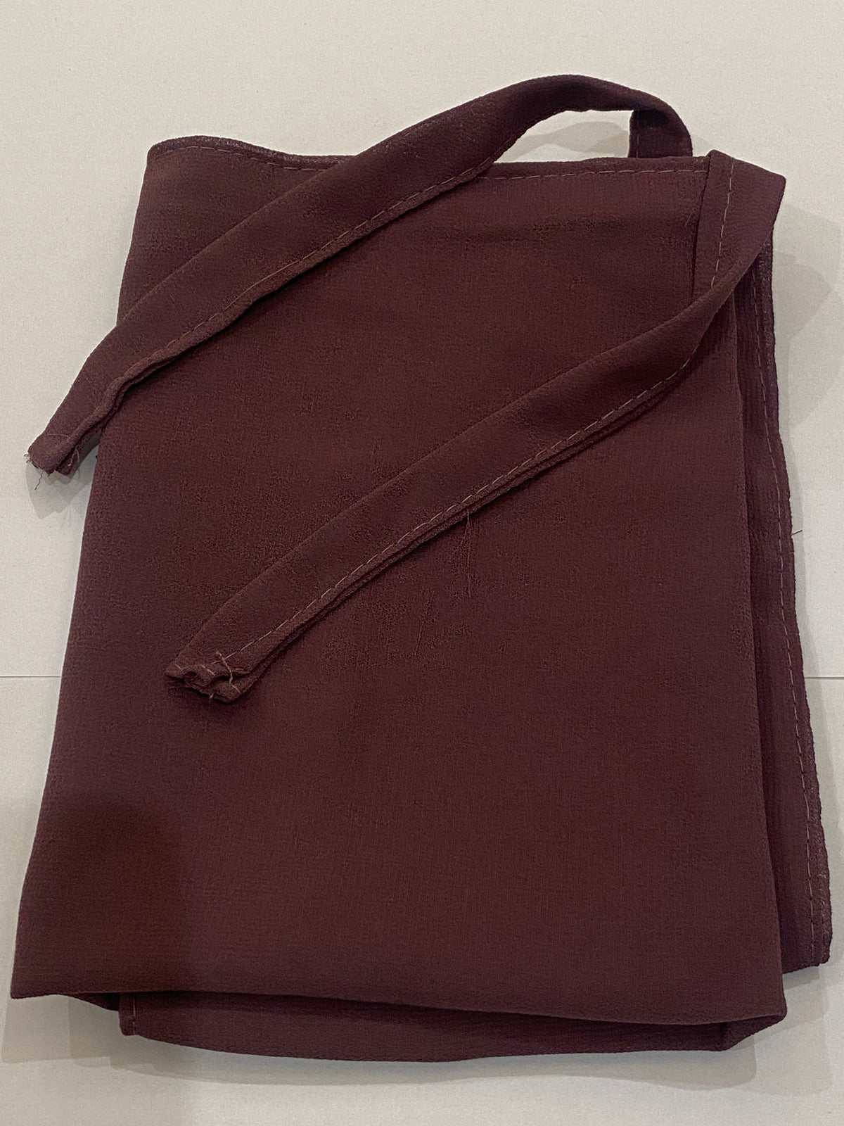 Half Tie Back Niqab Maroon