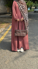 Premium Kashmiri Pink With Printed scarf ( FLAT 60% OFF)