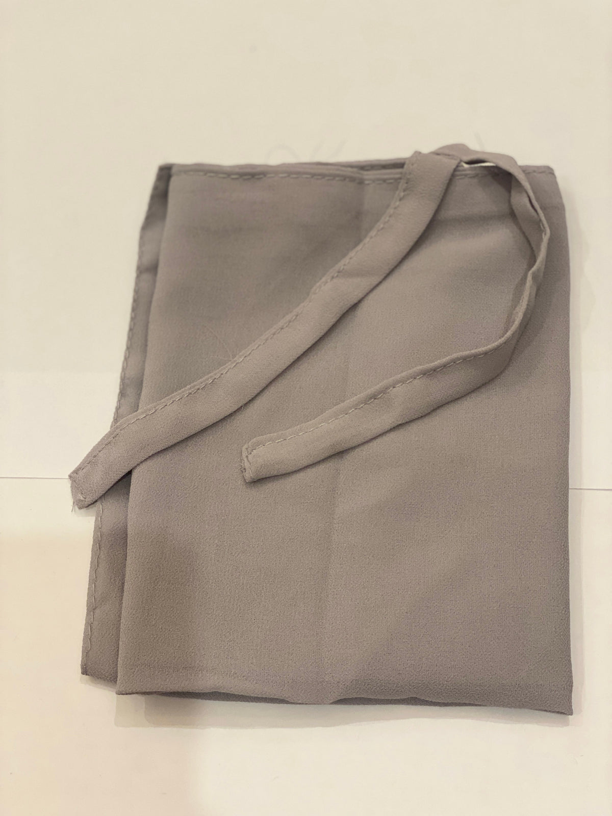 Half Tie Back Niqab Grey