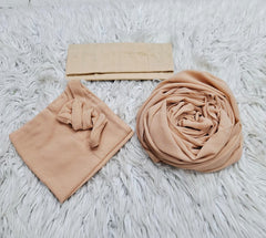 Hijab Niqab & Cap Set - Butter Milk