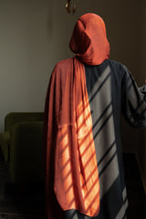 Rust Organza Silk Hijab