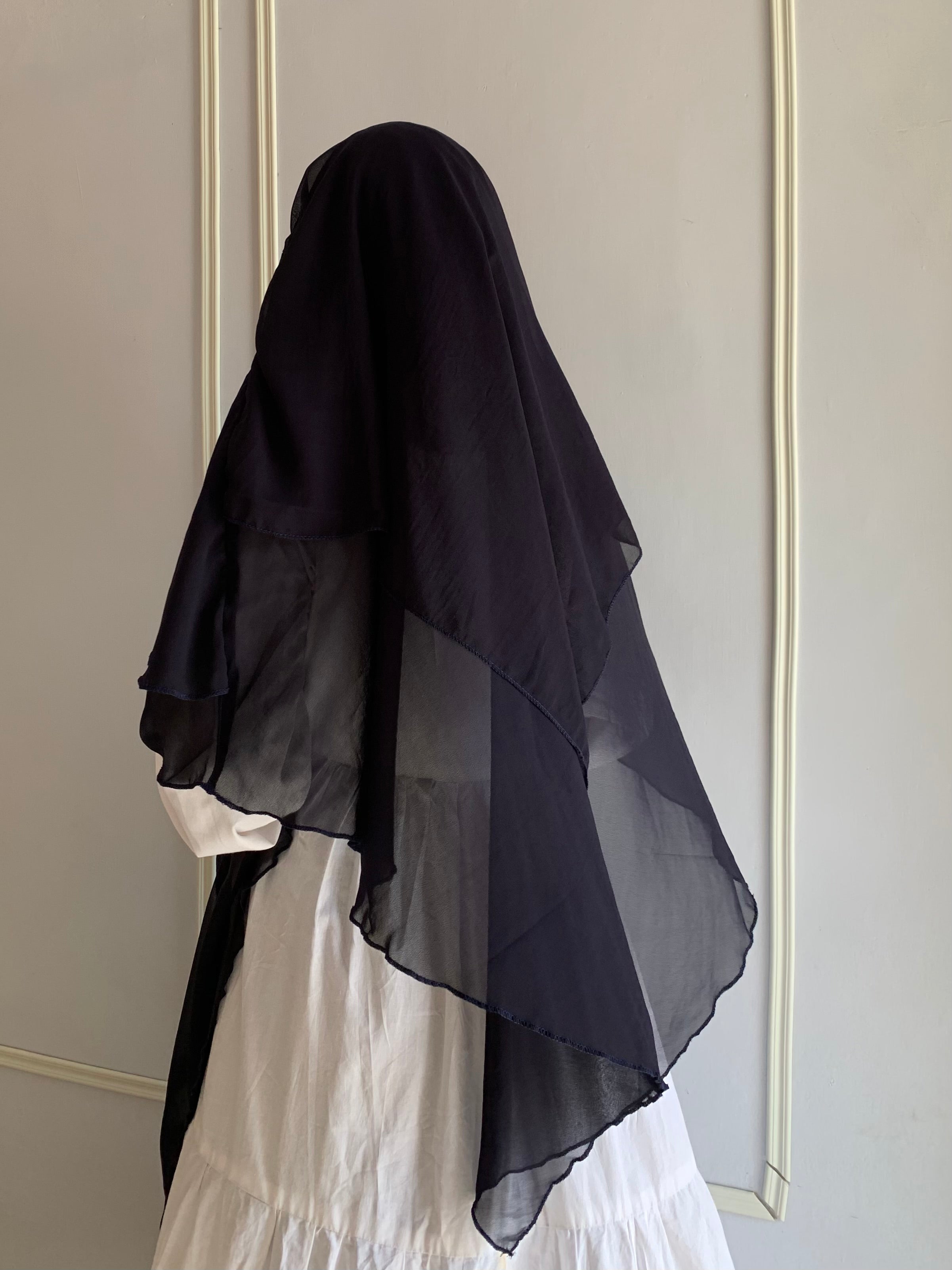 Princess Khimar Navy Blue