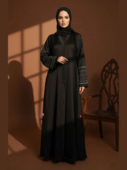 Blush Black Abaya