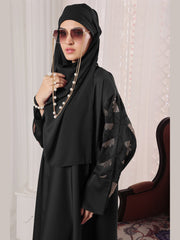 Black Leaf Abaya