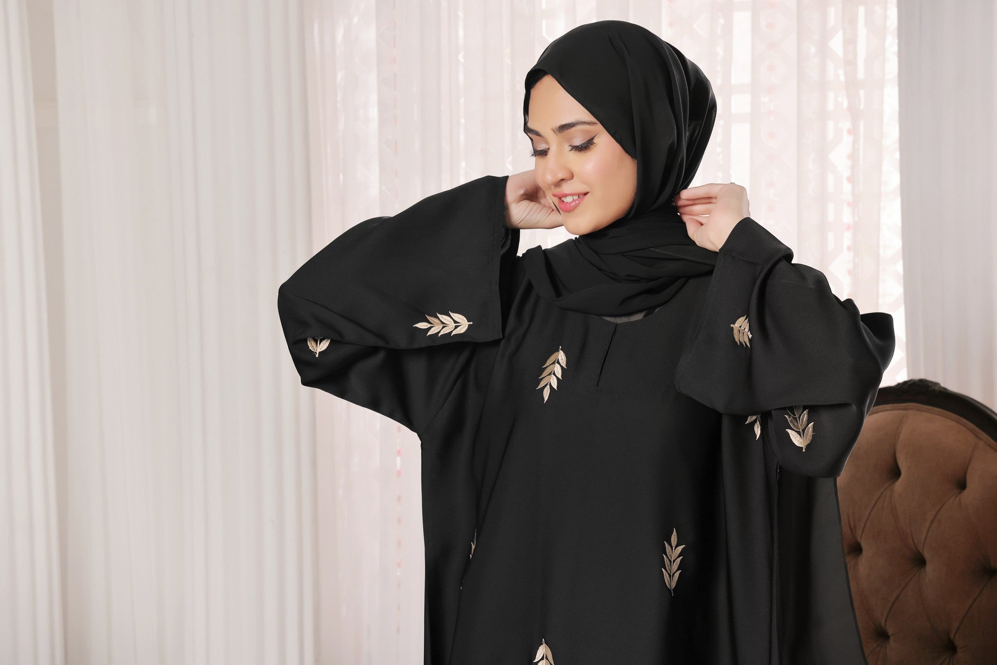 Zohra Black Abaya