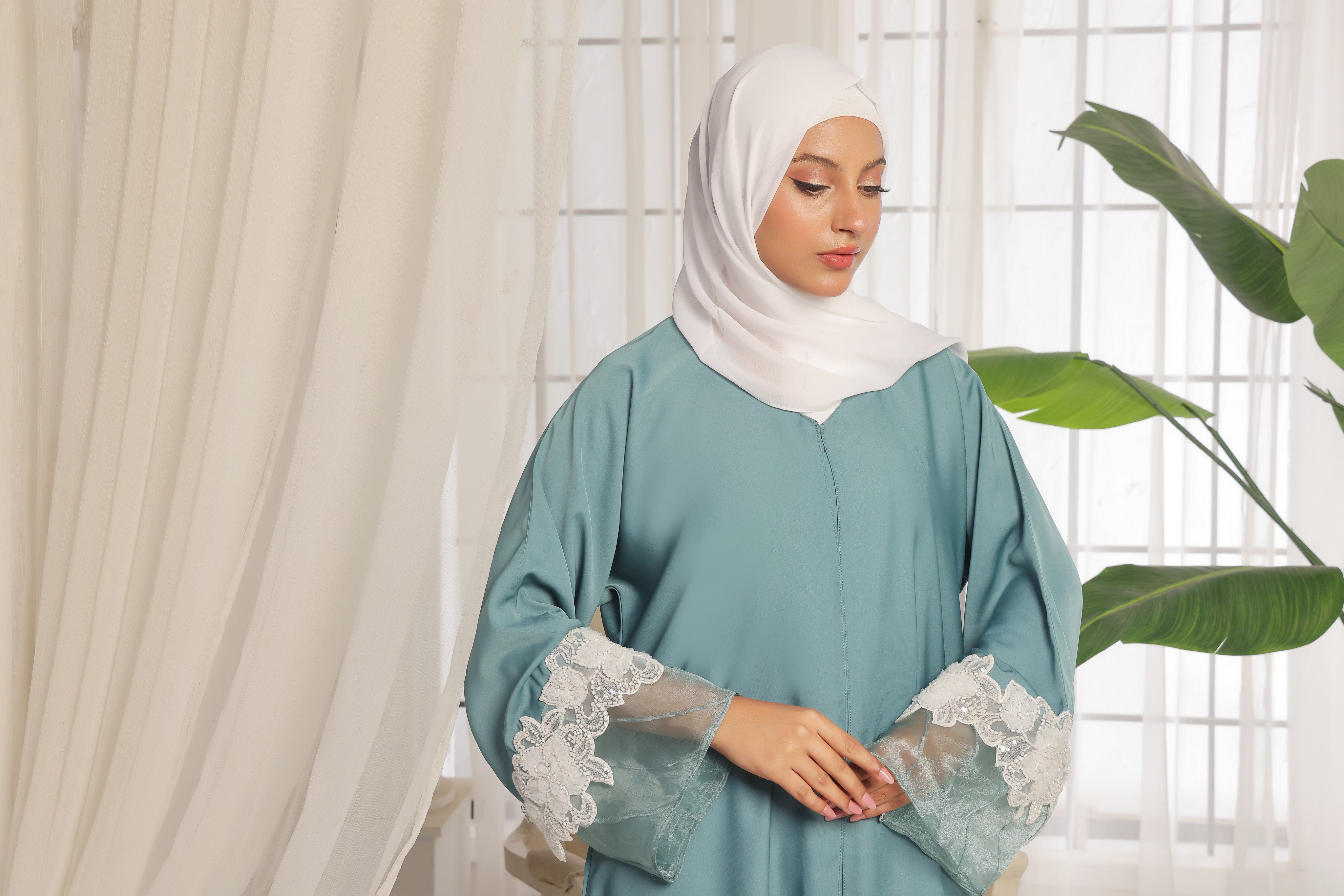 Blossom Mist Abaya