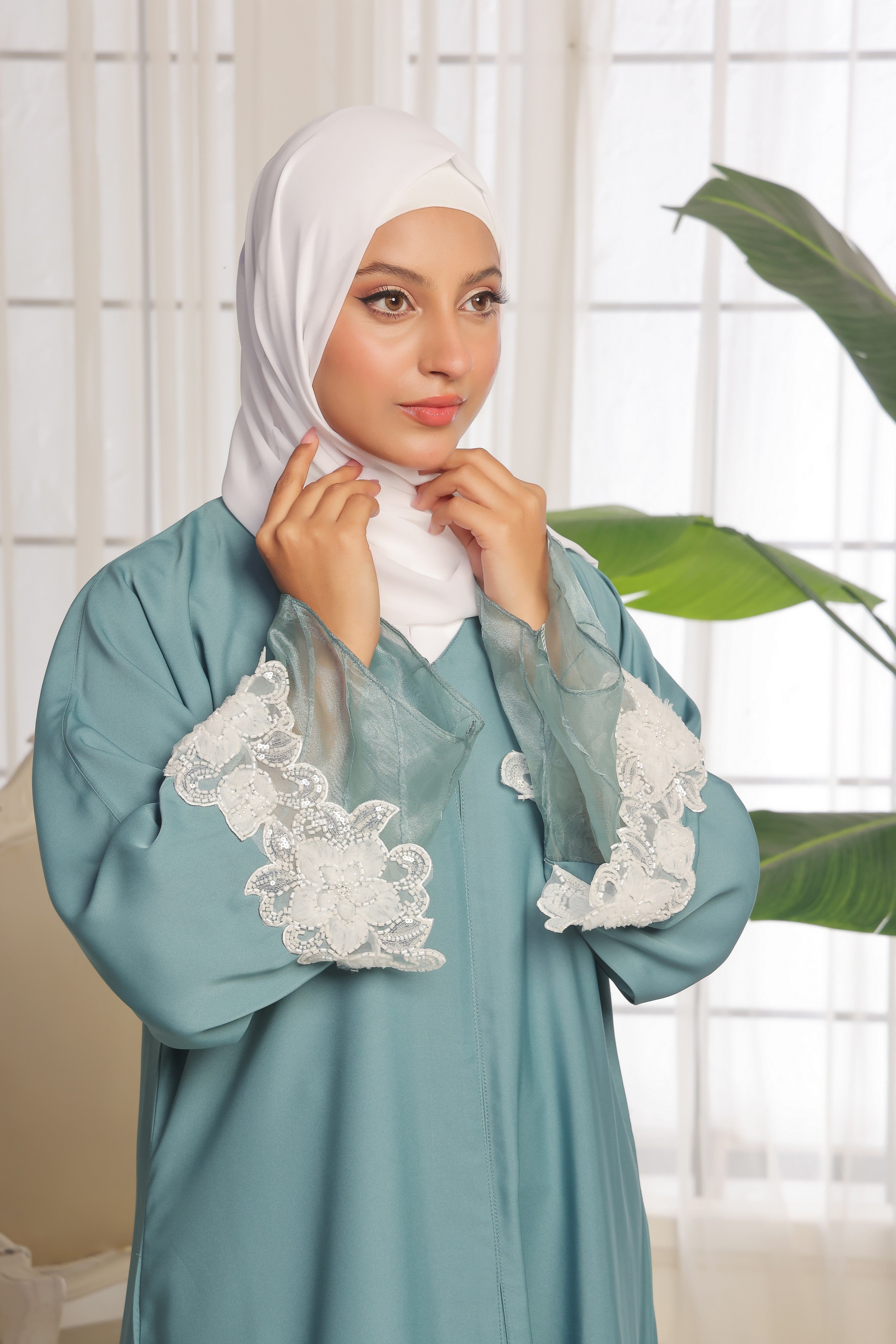 Blossom Mist Abaya