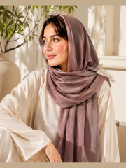 Crinkle Silk Hijab – Peanut