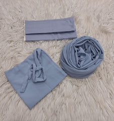 Hijab Niqab & Cap Set - Sierra Blue