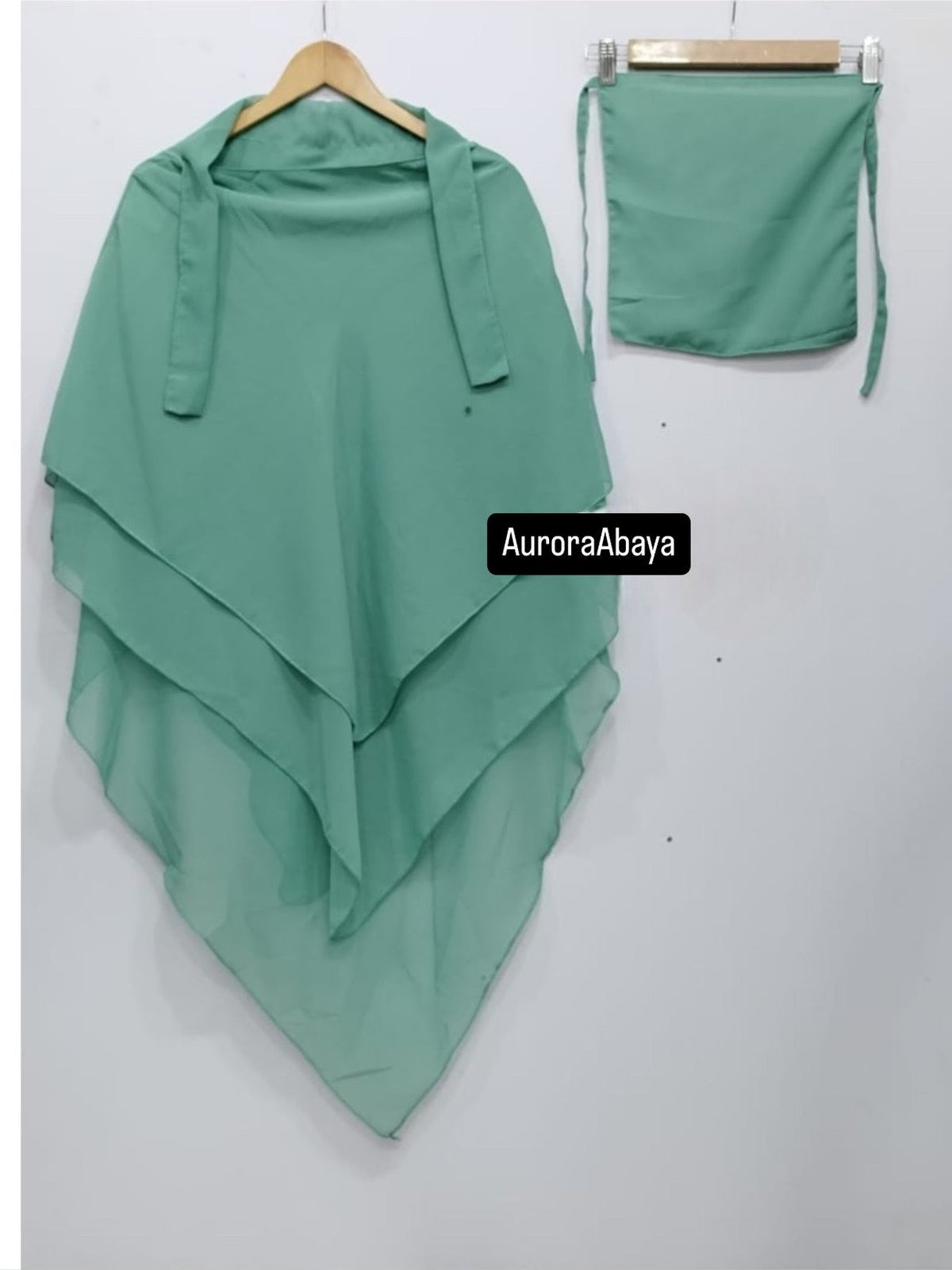 3 Layer Premium Khimar (Sea Green)