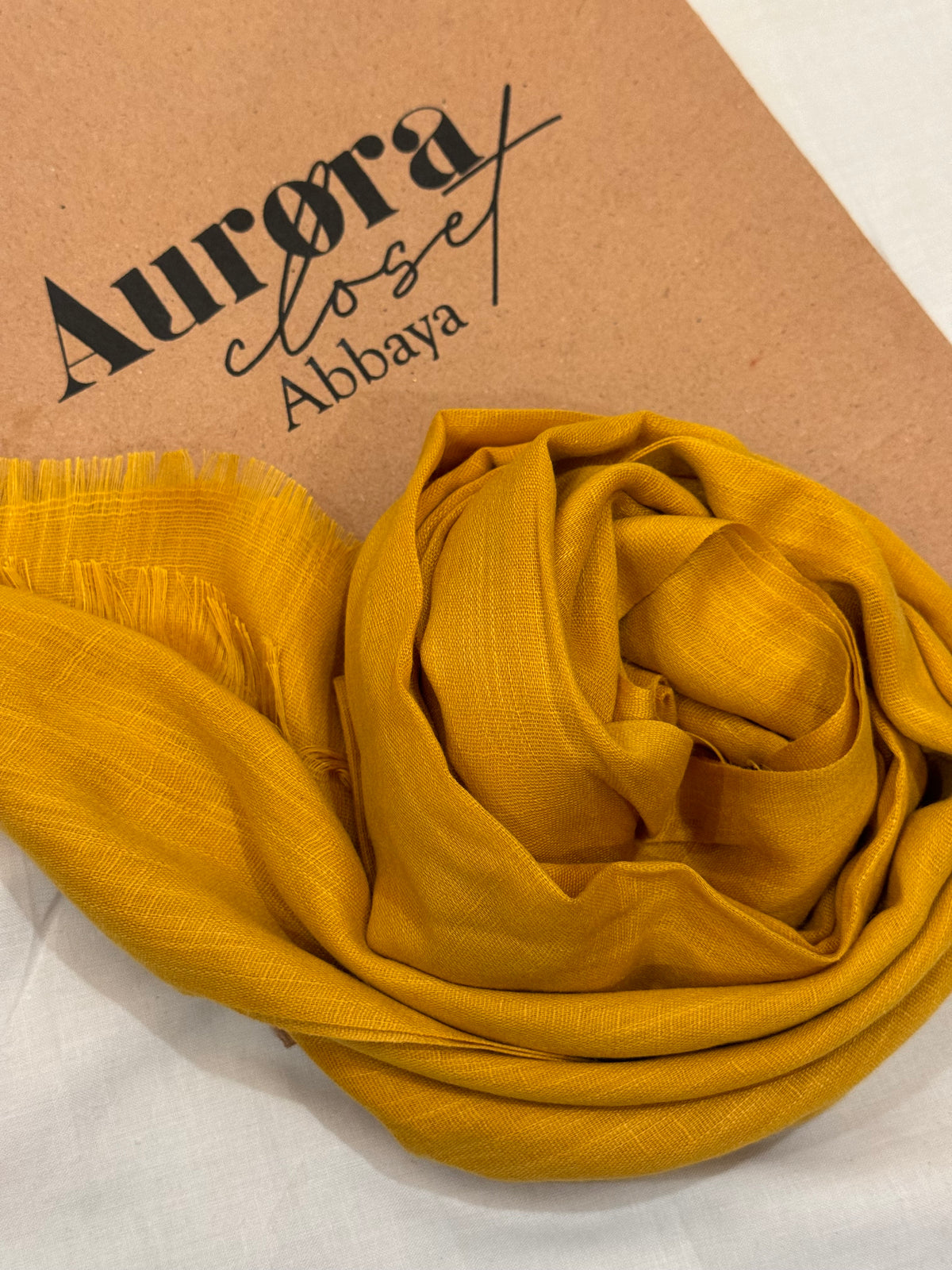 Turkish Lawn Hijab - Yellow