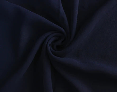 Georgette - navy blue