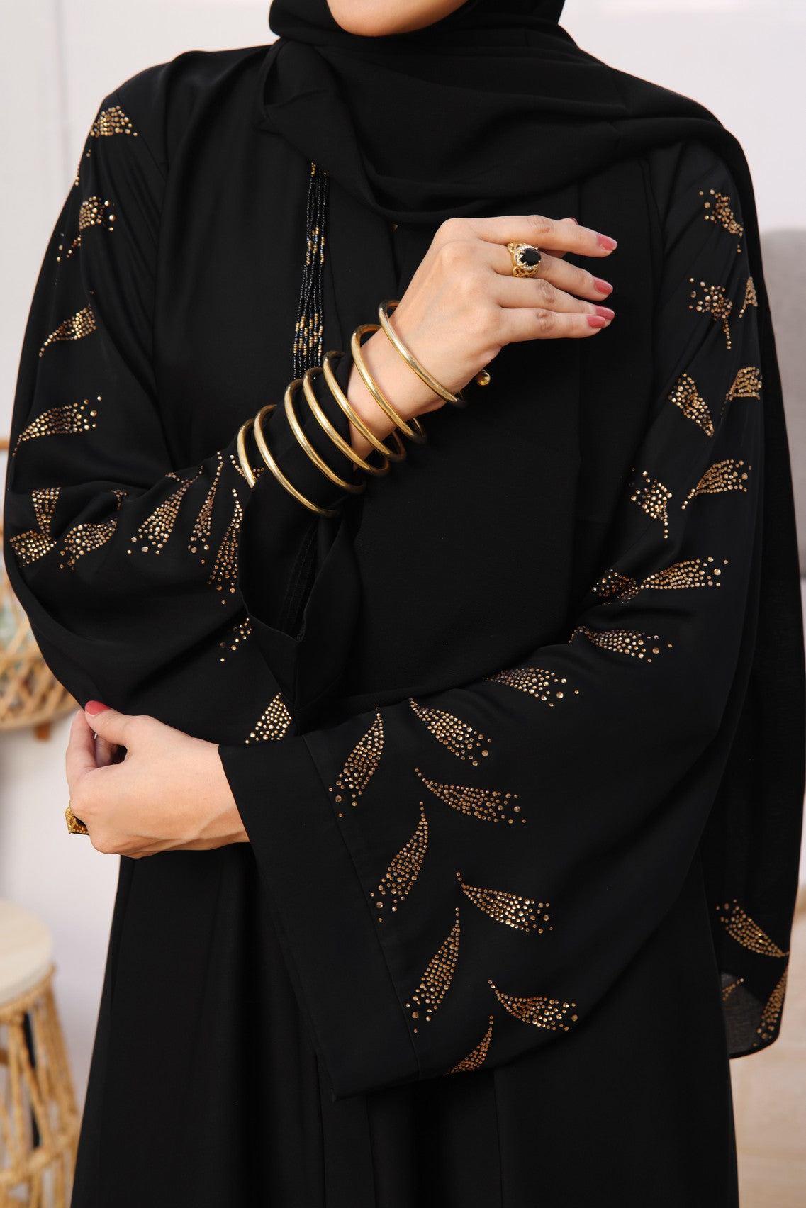 Grace Black Abaya