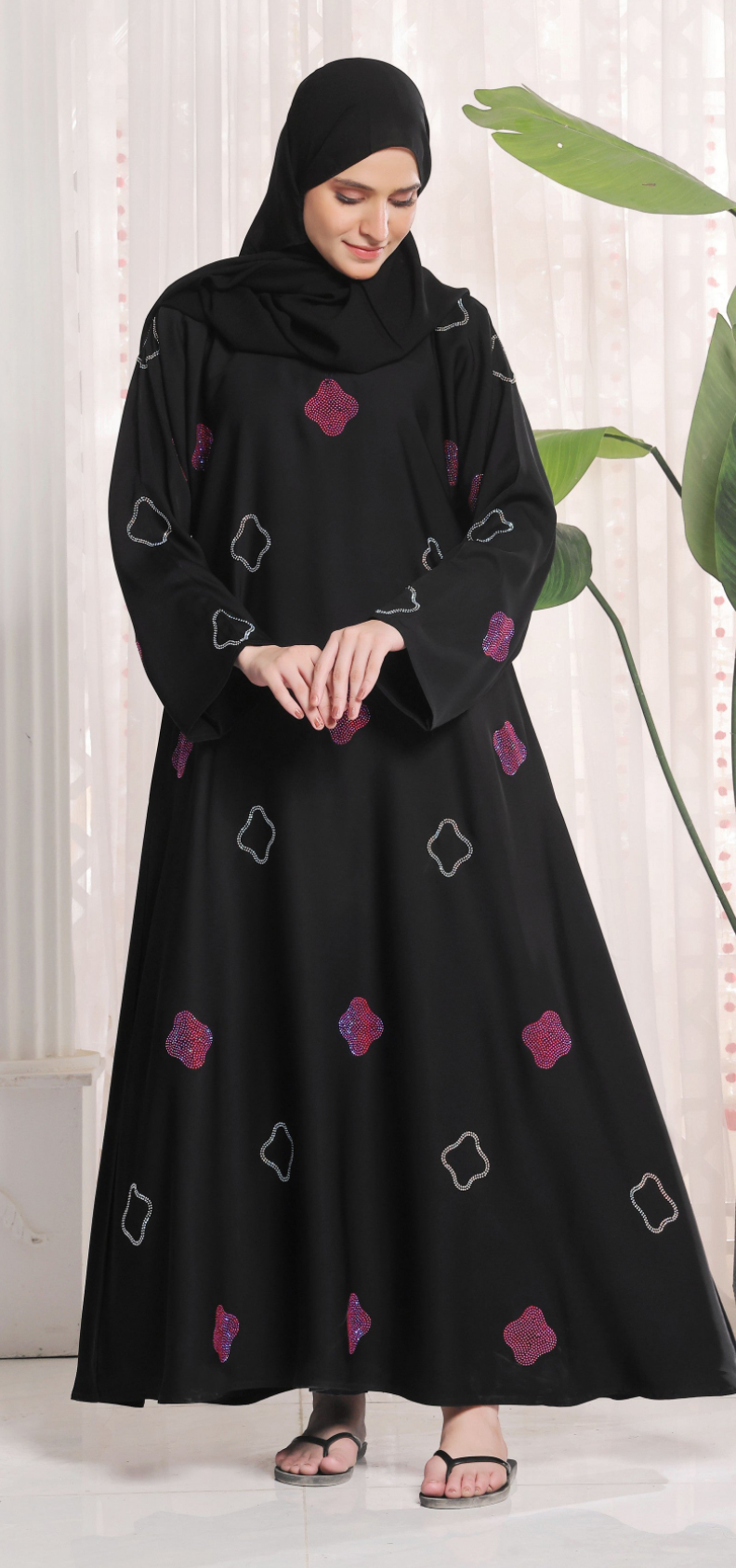 Muneeza Black Abaya