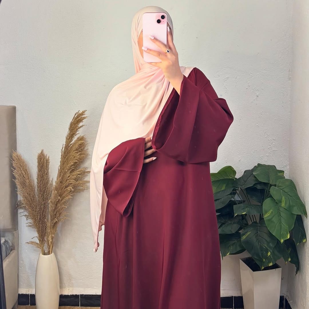 Premium Maroon Basic Abaya (Best Seller )