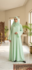 Daily Wear Pinteresty Abaya 4 Colors with Matching Scarf