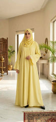 Daily Wear Pinteresty Abaya 4 Colors with Matching Scarf