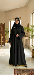 Daily Wear Pinteresty Abaya 4 Colors with Matching Scarf