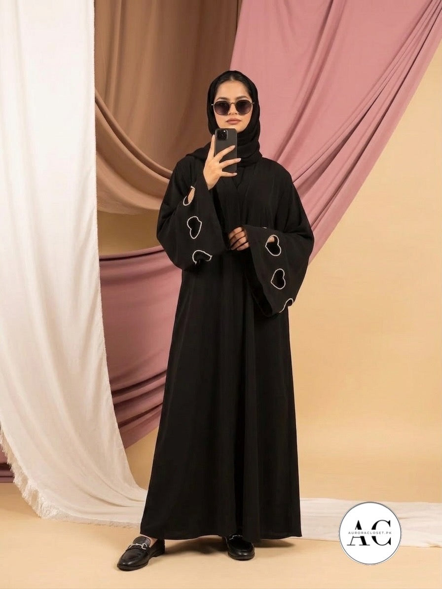 The HeartBeat Cut Out Abaya